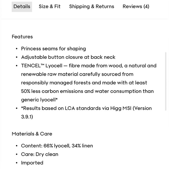 NWT Aritzia Wilfred CruiseLinen™ Lisbon Vest White Size 6 Slim-fit linen halter - Picture 13 of 16